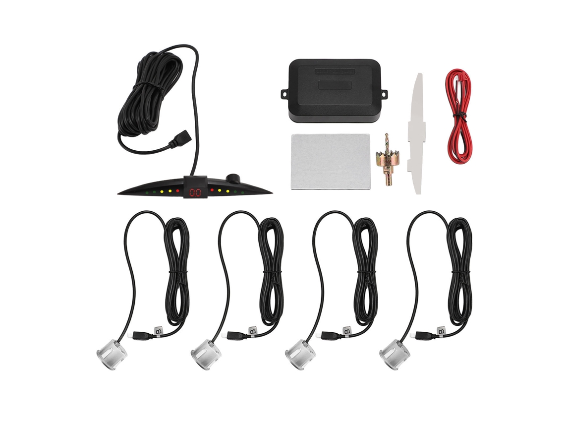 Sistema De Radar De Ré Com 4 Sensores E Display Led