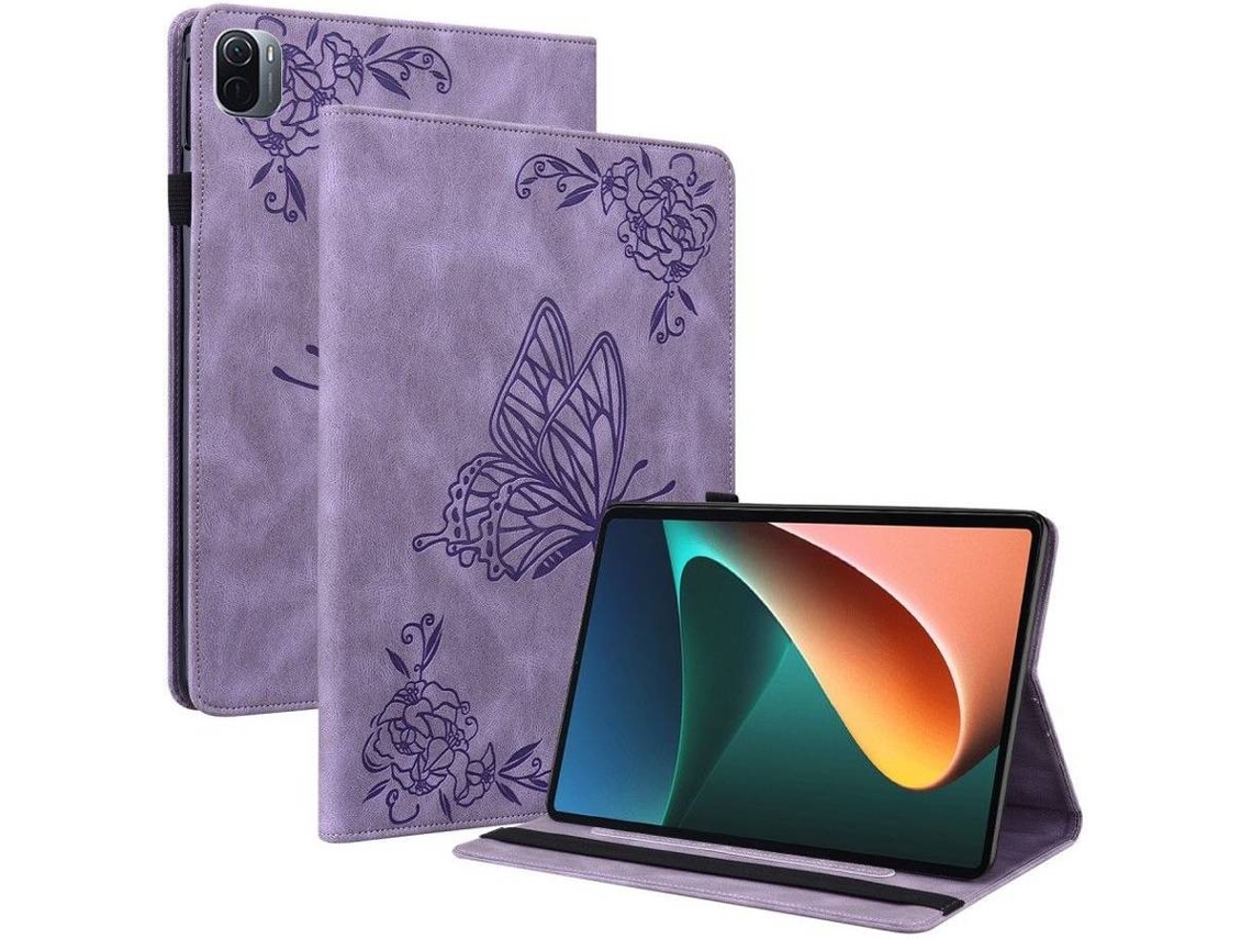 Capa Tablet Xiaomi Pad 5/Pad 5 Pro  Borboleta Roxo
