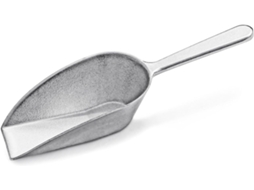 Concha Única De Alumínio Fundido Com Fundo Plano Para Baris, Farinha E Uso Geral