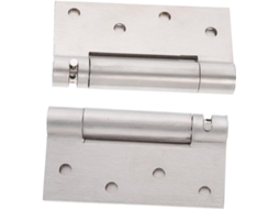 2 Dobradiças De Porta Em Aço Inoxidável 9,8 X 5,2 X 1,6 Ajustáveis Com Trava