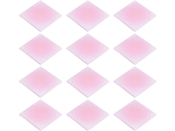 Blocos De Notas Adesivas, 12 Unidades, 7.6x7.6cm, 3x3, 50 Folhas Cada, Fixação Forte, Rosa, Para Escritório E Casa