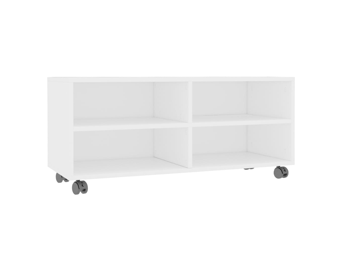 Tv Cabinet, Tv Cabinets Vidaxl Branco Madeira Processada (n/a)