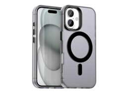 Capa Híbrida Para Iphone 17 - Pc E Tpu Com Magsafe | Candy Design - Preta