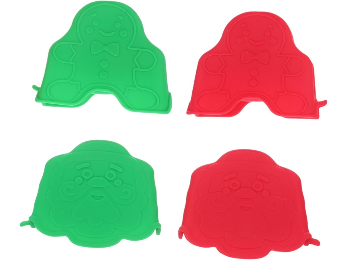 Gleavi Conjunto De 4-protetores Térmicos Silicone Para Churrasqueira, Forno E Fogão