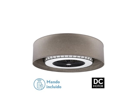 Ventilador Dc Tania 72W Cinza Madeira 6120Lm FABRILAMP FABRILAMP