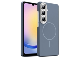 Capa Para Samsung Galaxy A25 5g Fina Circular Magsafe À Prova De Choque Dourada Em Policarbonato Cinza Carbono