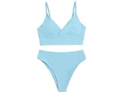 2026 traje de Bikini para Mulher, Triângulo Sexy de Cor Solida com Bicos Removíveis
