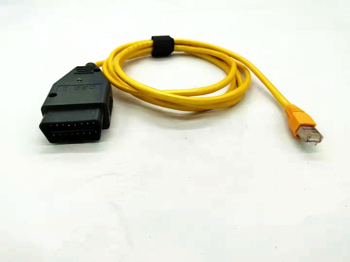 Novo Cabo De Interface Ethernet Para Obd De 2m, Adequado Para Bmw Enet E Sys Icom Série De Código F Zeuxo