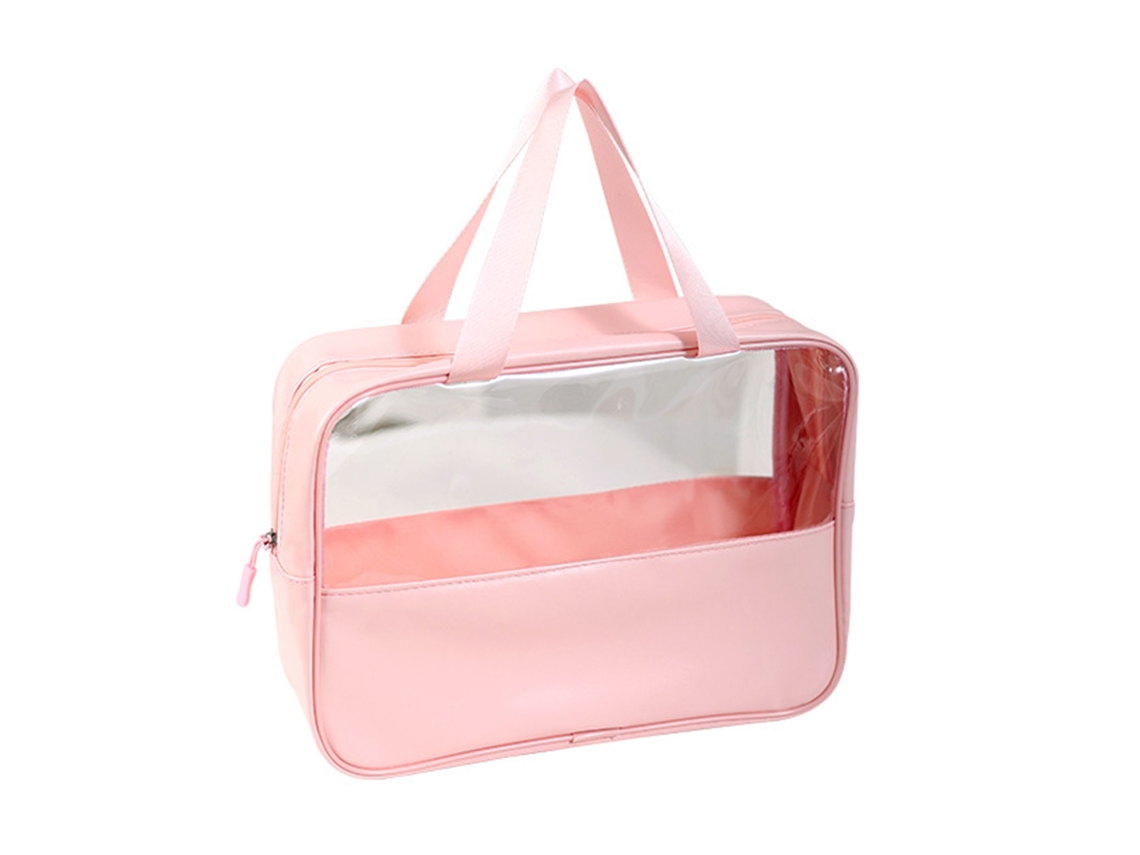 Bolsa de Maquiagem Transparente de PVC, À Prova D'água, Organizadora