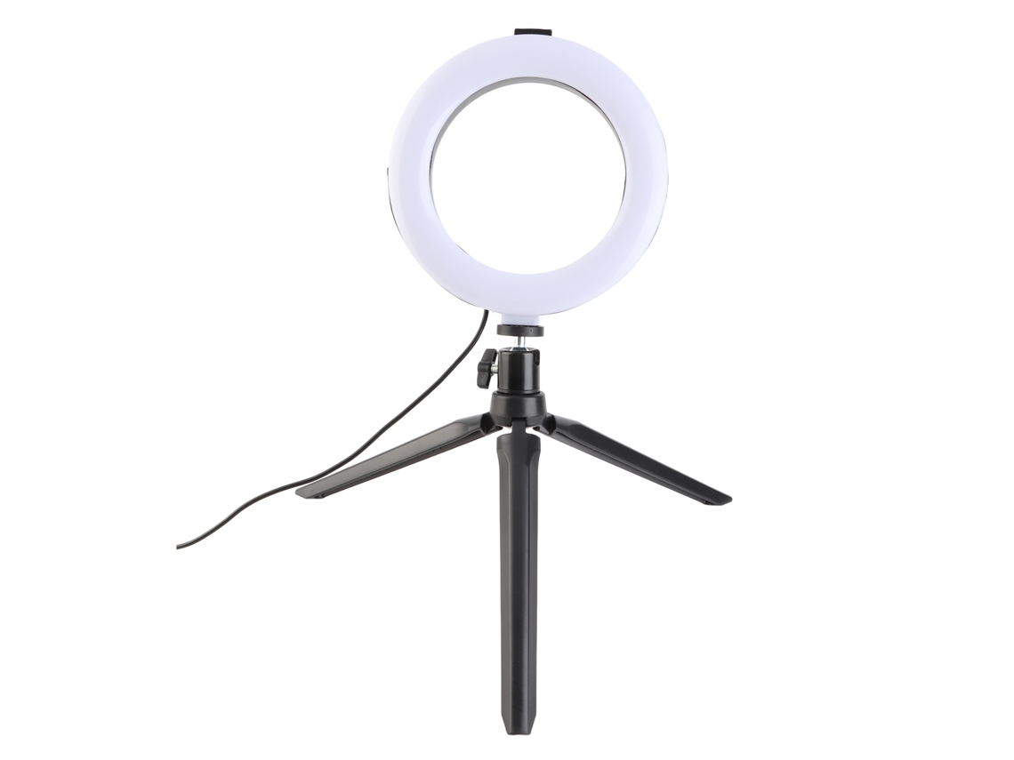 Luz de Preenchimento Anel Led 160mm dimmable com tripé para selfie e maquiagem | S/MARCA