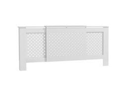 Cobertura ajustável MDUG para radiador, design contemporâneo, 136-200cm, 21,5x91,7cm, branca