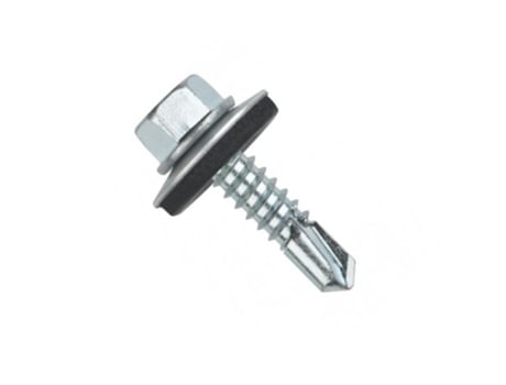 Parafuso de broca de cabeça hexagonal, rosca de chapa metálica din 7504-k arruela P-16 comprimento r/folha 25mm Ø rosca de chapa metálica 6.3mm DUVER