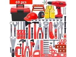 Conjunto De Ferramentas Infantil, 69 Pcs Brinquedos Educativos Para Montar, Ideal Para Presente De Natal Ou Aniversário Para Crianças Cuich