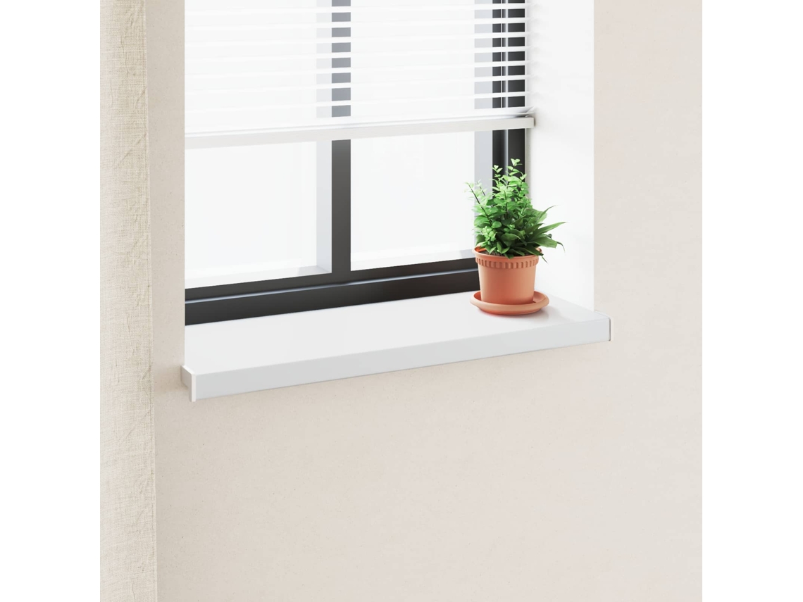 Vidaxl Soleira De Janela Branco 100 X 35 X 4,5 Cm Pvc