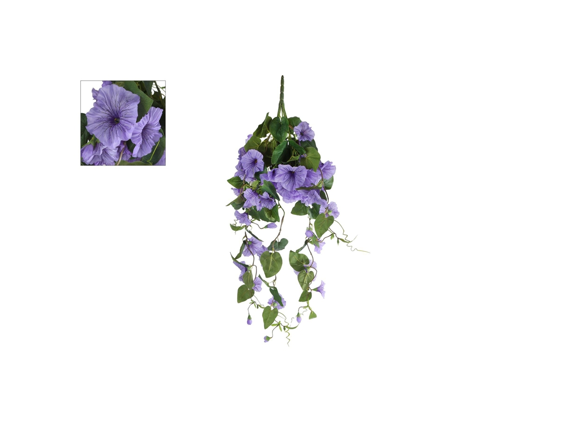 Ramo Artificial De Petúnia Roxa Para Pendurar, Em Pe, 79 Cm, Flor Decorativa. Merkloos