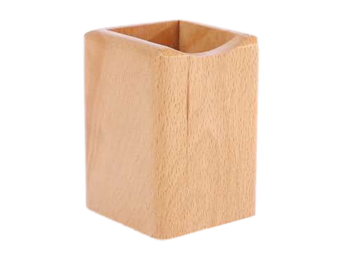Estojo de Madeira Multifuncional para Lápis, Organizador de Mesa, Caixa de Armazenamento, Porta, Canetas, Decoração para Casa, 10 X 7,5 Cm BRILVIBERA