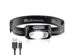 Lanterna Frontal Recarregável LED, IPX6 | S/MARCA