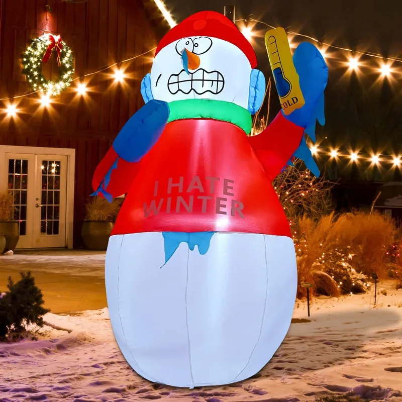Novo Termômetro Inflável De Natal, Boneco De Neve 6vayotoy