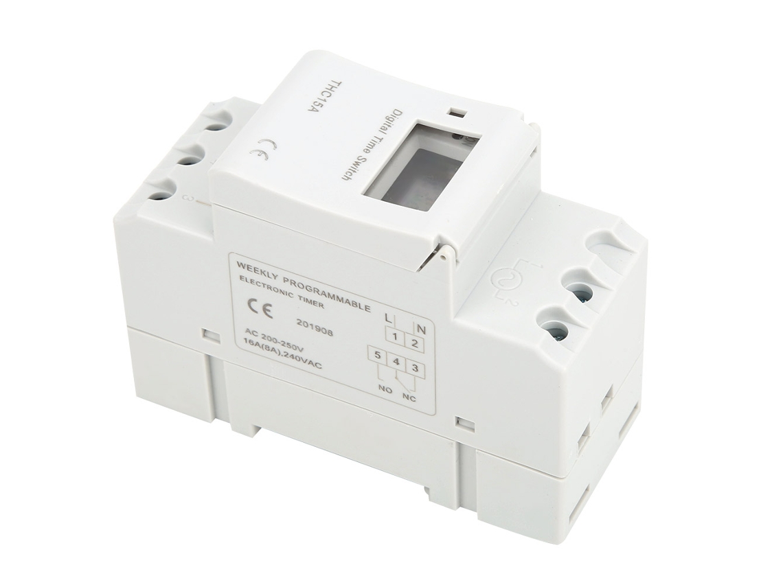 Interruptor Temporizador Compacto Laxiscreed Para Guia Din Com Temporização Precisa E Confiável