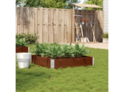 Vidaxl Vaso/floreira Para Jardim 100x100 Cm Pinho Maciço Castanho