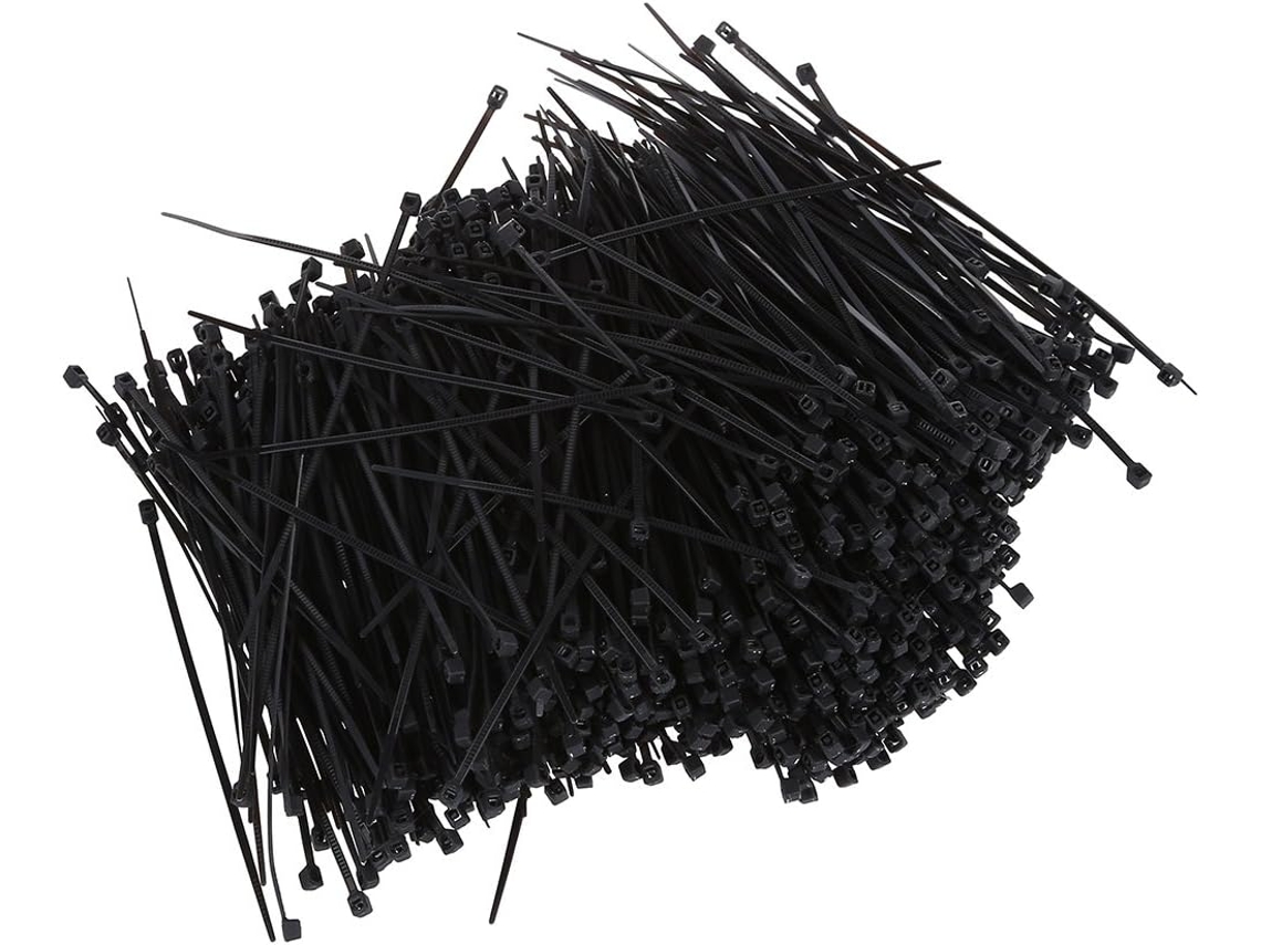 Embalagem Com 1000 Abraçadeiras De Nylon Pretas