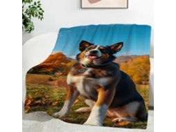 Manta de Pele Carneiro Prairie Blanket 150x200 Cm Multifuncional Macia e Aconchegante em Flanela Ideal para Es