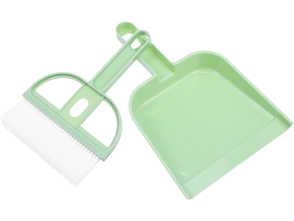 Conjunto de Pá e Escova Compactas em Abs Resistente, Ideais para Gaiolas Pequenos Animais. Kit CHABERLU