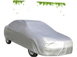 Capa impermeável tamanho XXL para carro sedan, Peva Prata/cinza, 1 peça