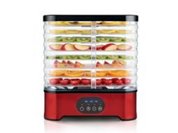 Desidratador de Alimentos com 8 Tabuleiros Empilháveis Sem Bpa Temporizador 72 Horas e Controlo de Temperatura MAWIRON