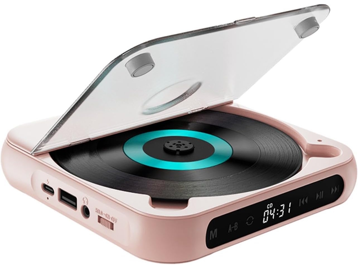 Leitor De Cd Com Tela Lcd E Opções Avançadas Conectividade O Companheiro Ideal Para Amantes Da Música Em Casa Qualquer