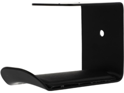 Nuobesty Support Mural En Fer Et Pu Noir Pour Casque Audio Adhésif Léger, Facile D'accès, Supporte Deux