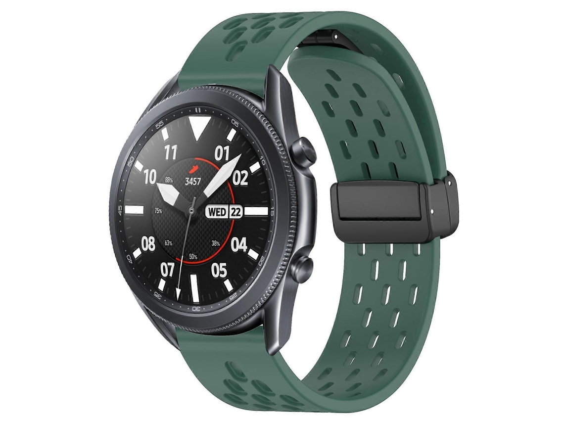 Pulseira De Silicone Dobrável De 22 Mm Com Fecho Magnético