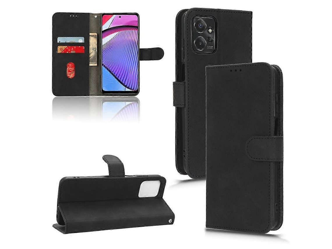 Capa De Celular Motorola Moto G Power 2023 / G Play 2023 Com Fecho Magnético Em Couro Sintético.