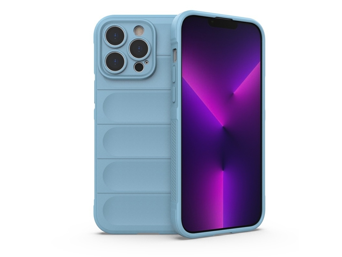 Capa Antichoque Para Iphone 16 Pro, Proteção De Câmara, Cor Azul, Encaixe Preciso