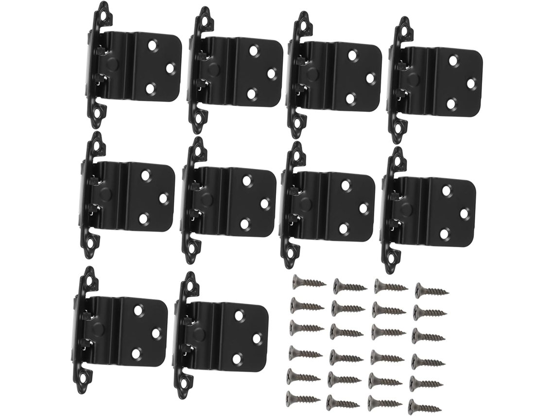 Conjunto De 10 Dobradiças Metálicas Com Fechamento Automático Para