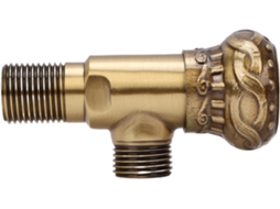 Válvula angular G1/2 de cobre SFUSHOS, alta pressão, água quente e fria