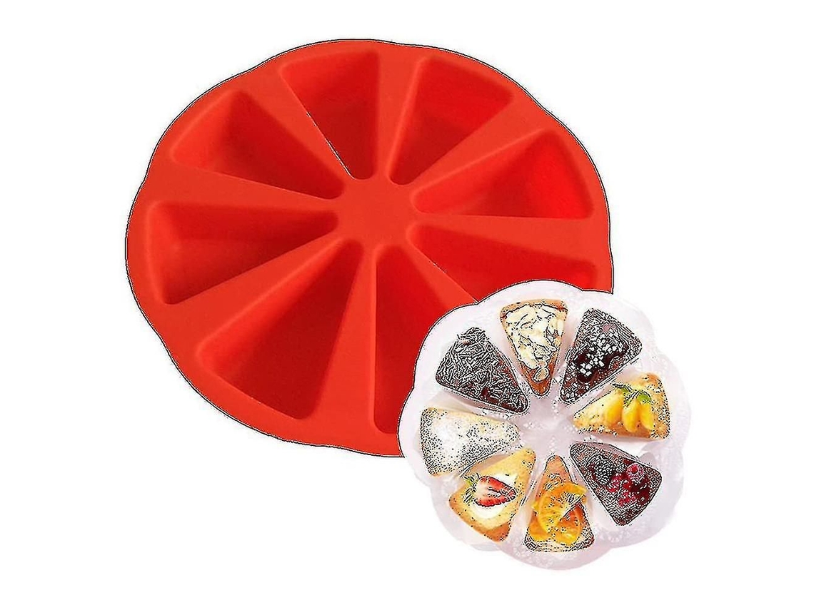 Forma De Silicone Triangular Com 8 Cavidades Para Bolo, Sabão Ou Chocolate