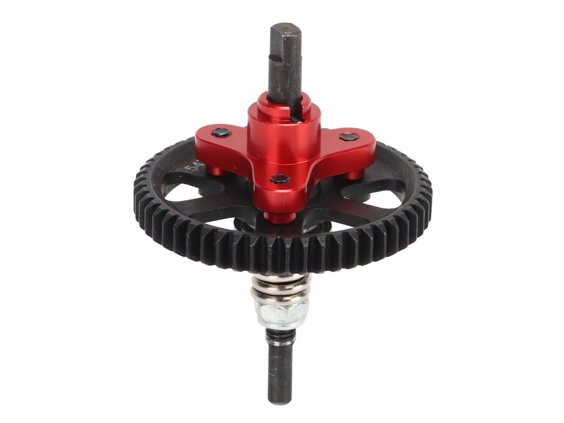 Mali embreagem de Patim Diferencial 54d de Alumínio e Aço para Carros Rc 1/10 Traxxas Slash 4x4 Vermelha