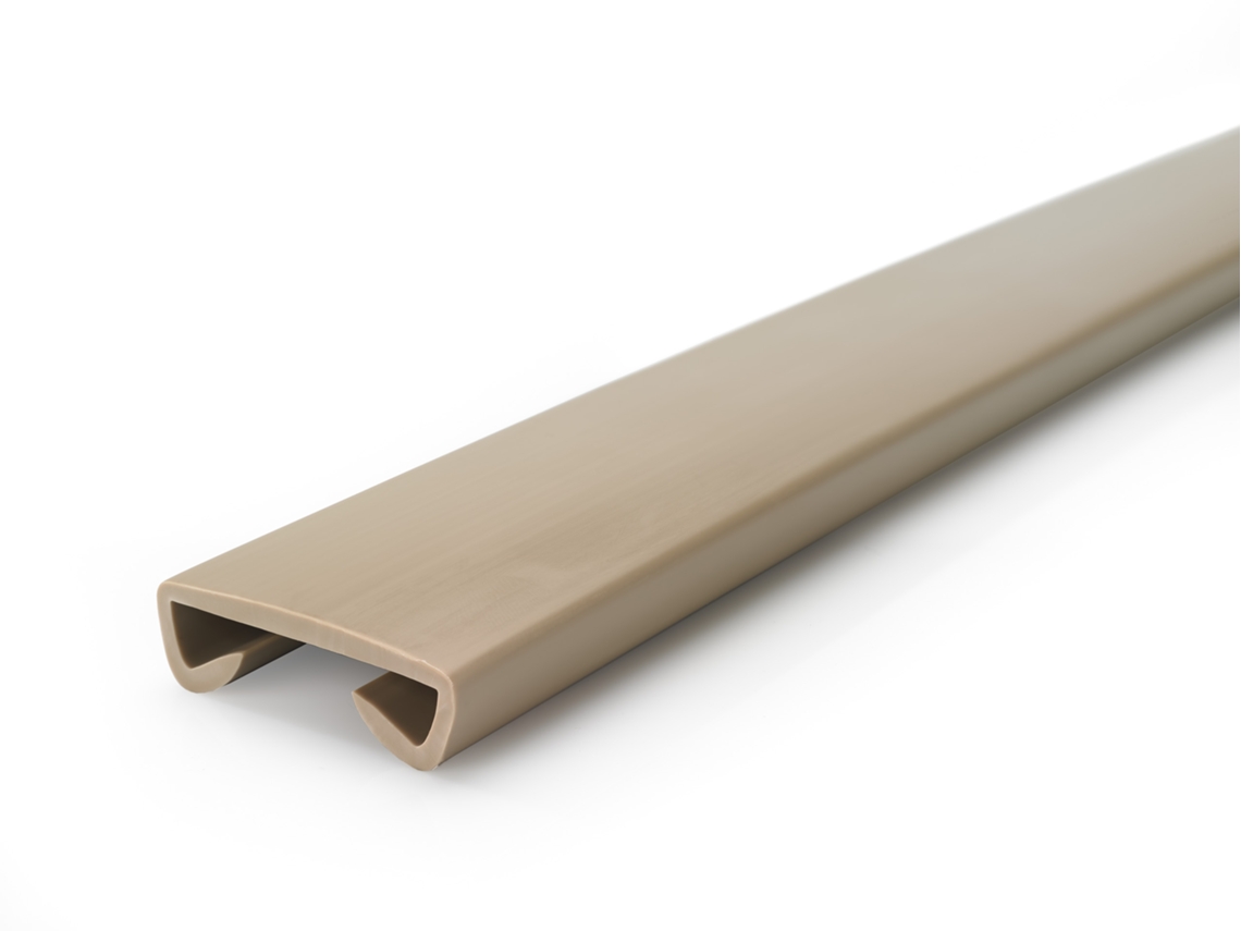 Corrimão Quest Pvc Standard 40x8 Mm, Bege, 1 M