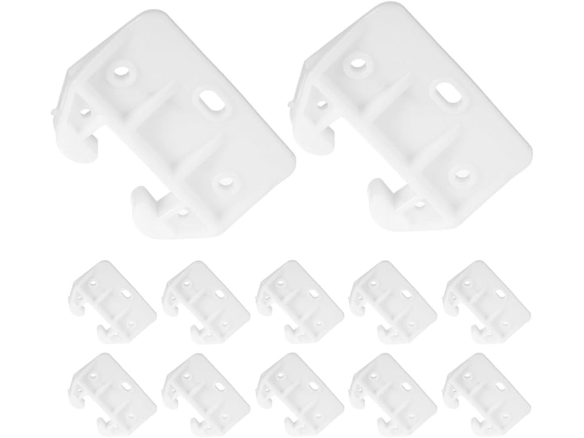 Yardenfun Conjunto De 20 Corrediças Plásticas Reposição Para Gavetas, Cômodas E Armários De Cozinha, Em Formato De