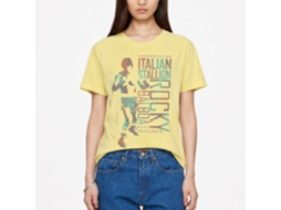 Rockinstone Rocky Movie Italy Man Heather Yellow Adult T-shirt Size:xxl