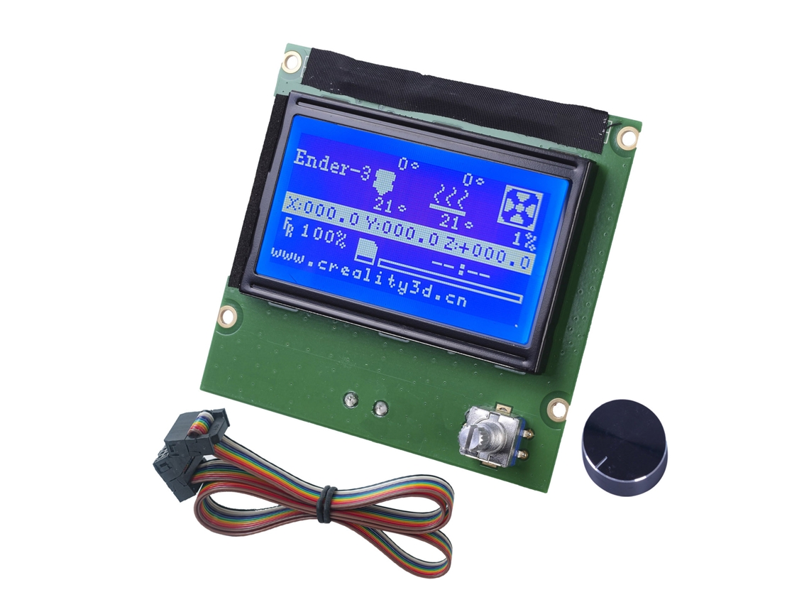 Tela Lcd 12864 Para Impressora 3d Compatível Com Ender3/3s/3x/pro Placa De Controle Acessório