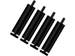 Conjunto De Sofá Metal Resistente Para Móveis Estilo Moderno E Robusto, Preto, 20cm