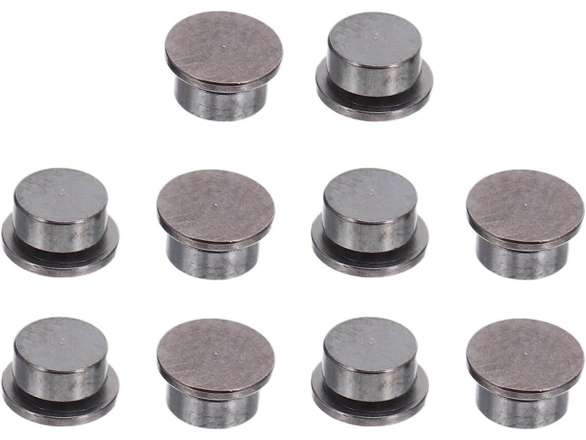 Conjunto de 10 Enfeites de Prego Giratórios: Esfera de Metal Giratória com Rolamento.