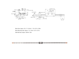 Guia Linear De Movimento Com Bloco De Deslize 3d