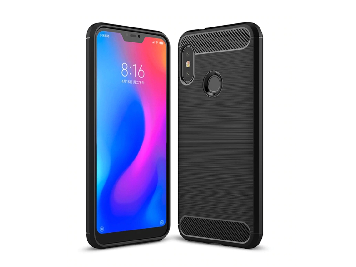Capa Xiaomi Mi A2 Lite, Redmi 6 Pro MULTISHOP Carbono Preto