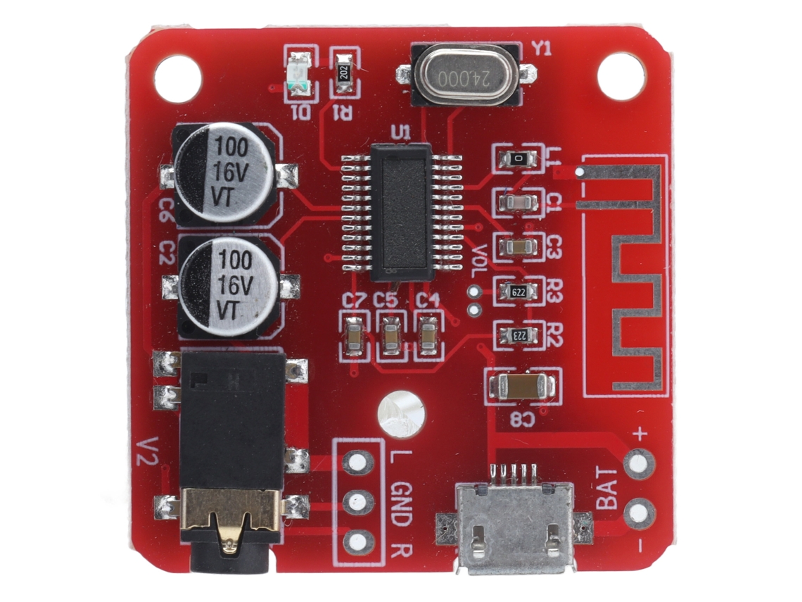Placa receptora Bluetooth 5.0 decoder áudio HD MP3 sem perda transmissão sem fio marca