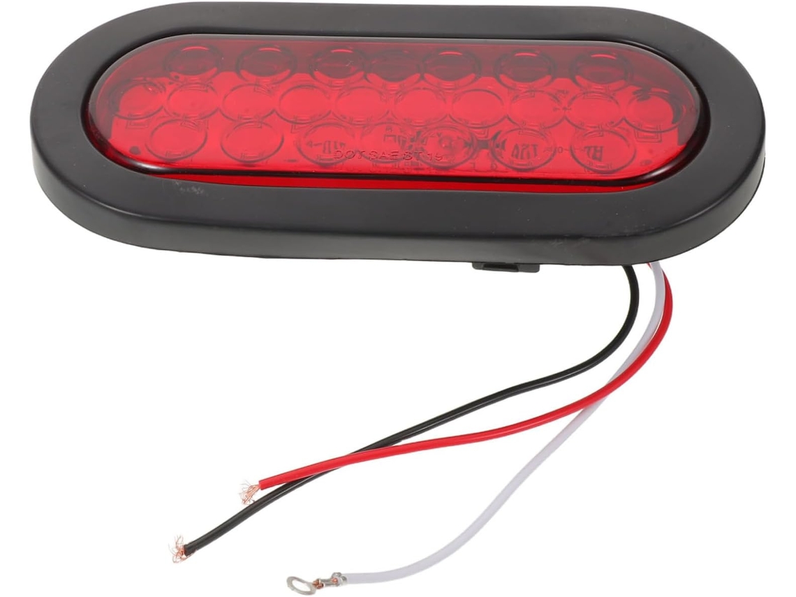Luz Estroboscópica Led Vermelha À Prova D'água De 12v Para Caminhões E Reboques.