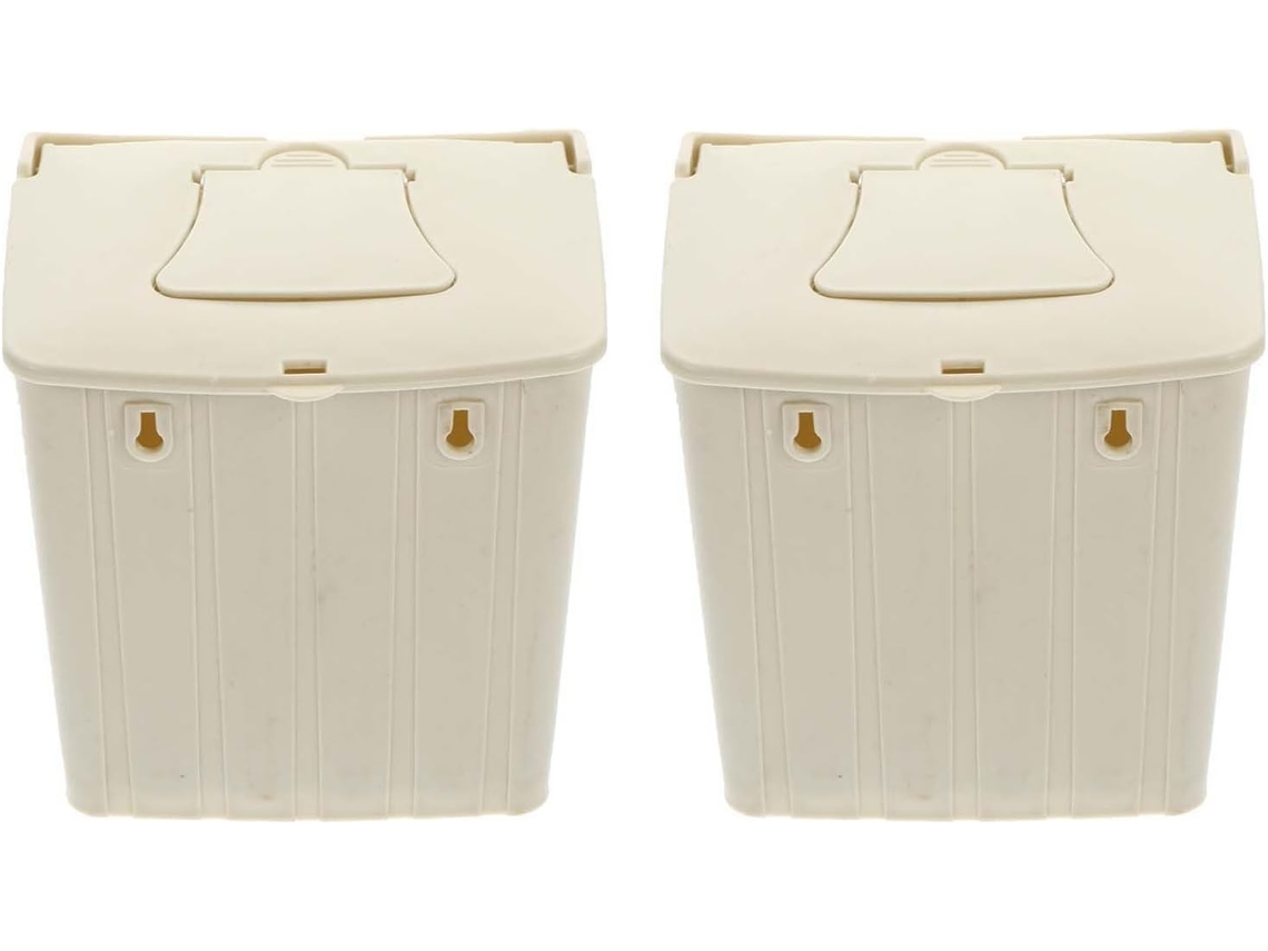 Conjunto De 2 Casinhas De Passarinho Em Plástico Bege Para