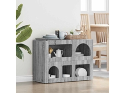 Vidaxl Buffet Elst Cinza Sonoma 80,5 X 35 X 59 Cm Madeira Processada